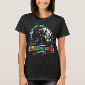 Camiseta Tie Dye Bonusmomsaurus Bonus Mãe Dinossaur Rex Mot