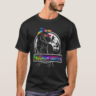 Camiseta Tie Dye Bonusmomsaurus Bonus Mãe Dinossaur Rex Mot
