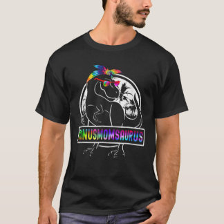 Camiseta Tie Dye Bonusmomsaurus Bonus Mãe Dinossaur Rex Mot