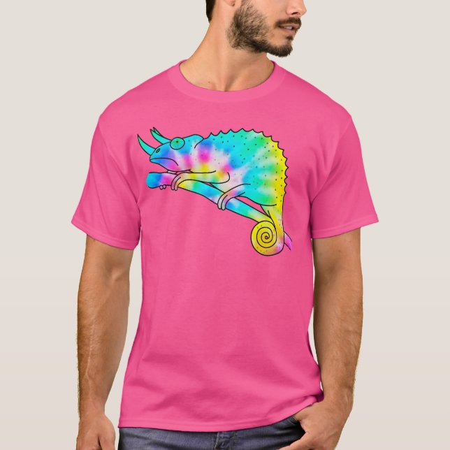 Camiseta Tie Dye Chameleon (Frente)