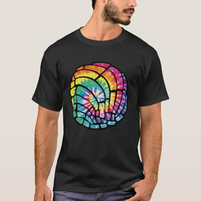 Camiseta Tie Dye Conchas Pan Dulce Latina Mujer Con (Frente)
