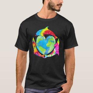 Camiseta Tie Dye Dolphin Animal Ocean Biologistas Dolphin E