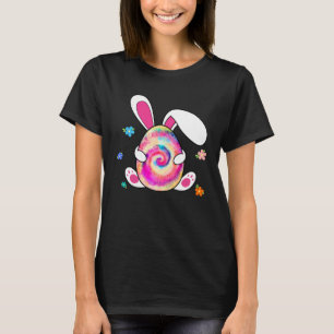 Camiseta Tie Dye Egg Bunny Rabbit Day Boys Ki