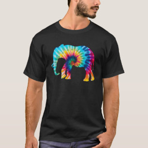 Camiseta Tie Dye Elephant Salve os Animais