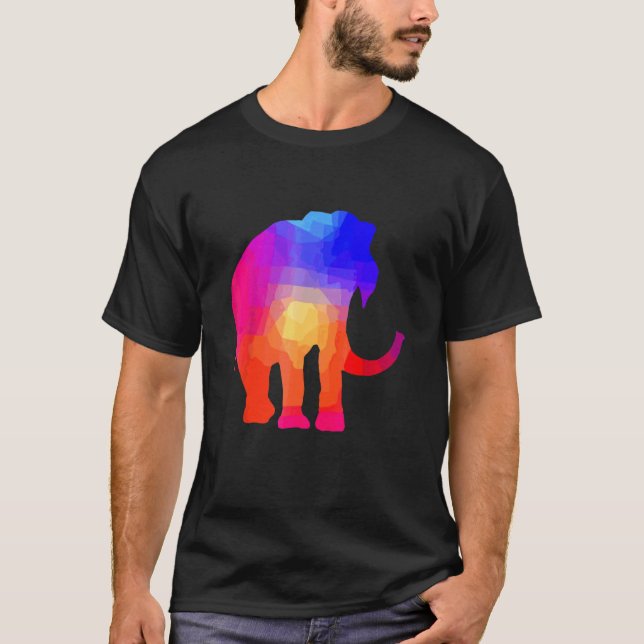 Camiseta Tie Dye Elephant Tie Salve Os Animais (Frente)
