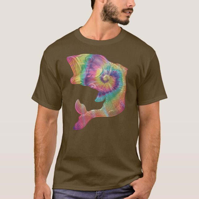 Camiseta Tie Dye Engraçado Phish Jam Costume Para Pescadore (Frente)