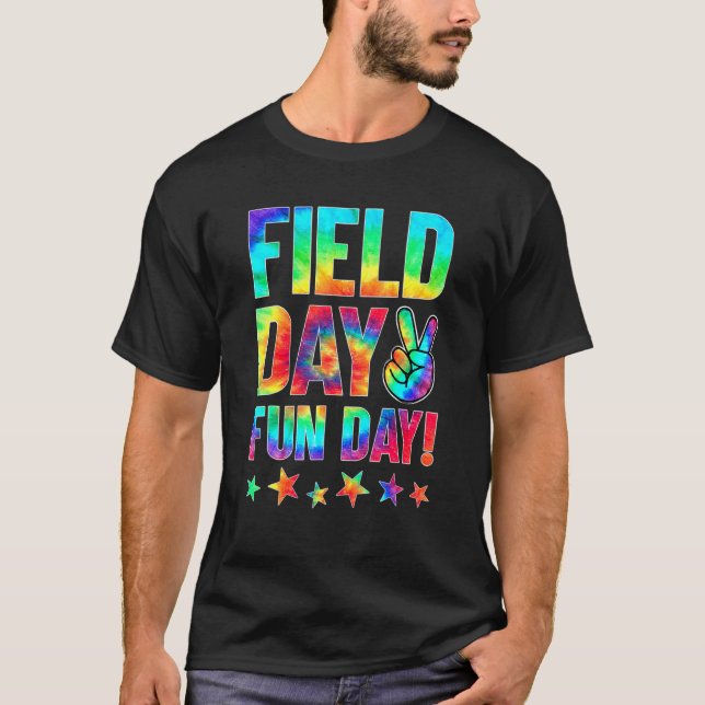 Camiseta Tie Dye, estou aqui para o dia de campo 2022 Profe (Frente)
