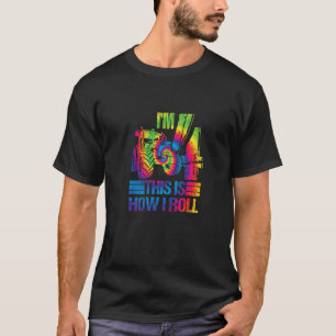 Camiseta Tie Dye Fazenda Trator Eu sou 4ª Festa de Aniversá