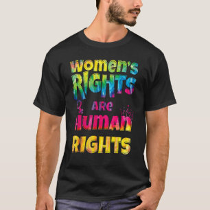 Camiseta Tie Dye Feminist Rights are Human Rights