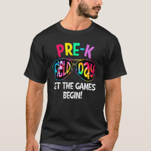 Camiseta Tie Dye Field Day Vibes Deixa Os Jogos Começarem