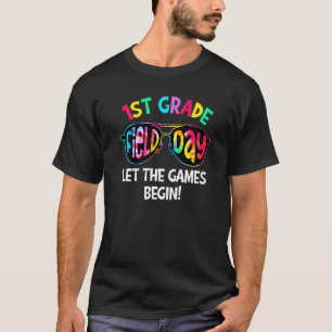 Camiseta Tie Dye Field Day Vibes Deixa Os Jogos Começarem