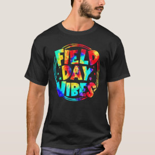 Camiseta Tie Dye Field Day Vibes No Último Dia Do Campo Esc