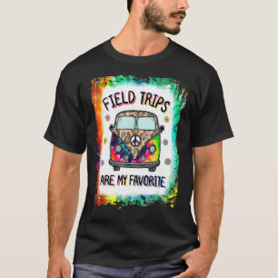 Camiseta Tie Dye Field Trips São Meu Campo Escolar Favorito
