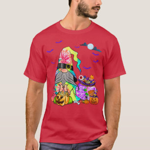 Camiseta Tie Dye Gnomo Witeen Pumpkin outono
