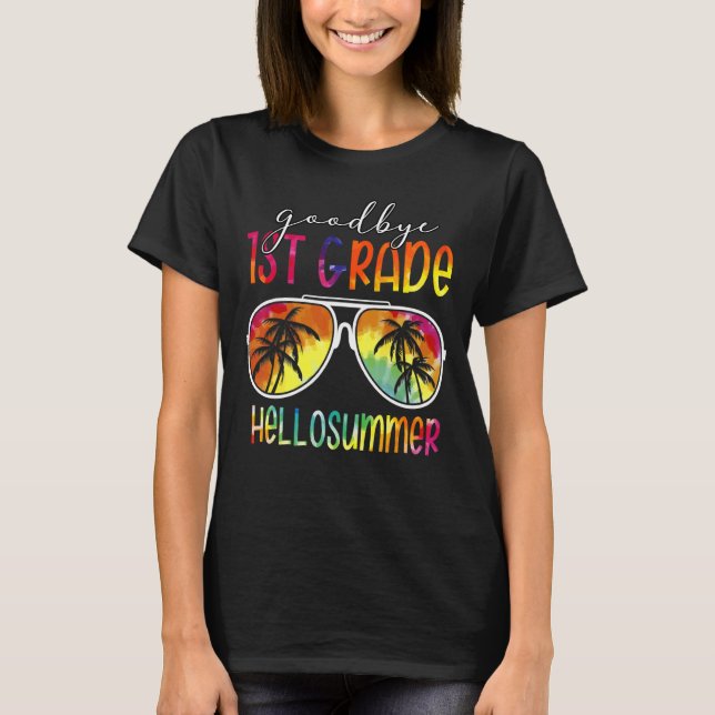 Camiseta Tie Dye Goodbye 1rua Grade Hello Summer No Último  (Frente)