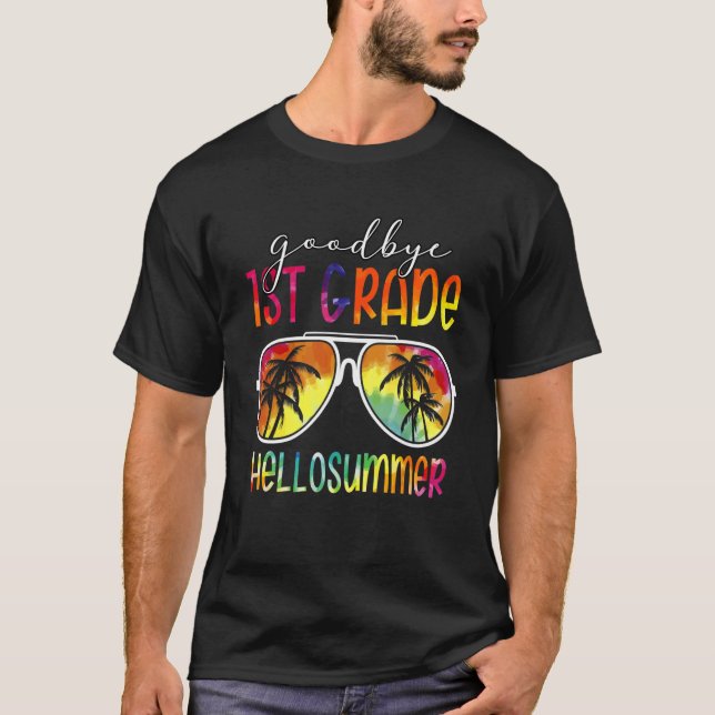 Camiseta Tie Dye Goodbye 1rua Grade Hello Summer No Último  (Frente)
