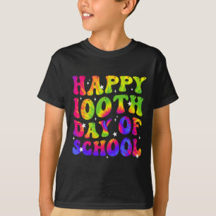 Camiseta Tie Dye Happy 100º Dia Dos Estudantes Escolares Cr