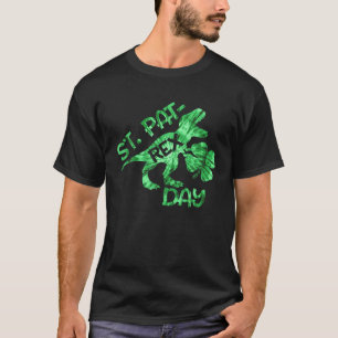 Camiseta Tie Dye Happy Rua Pat Rex Saint Patrick Dinos