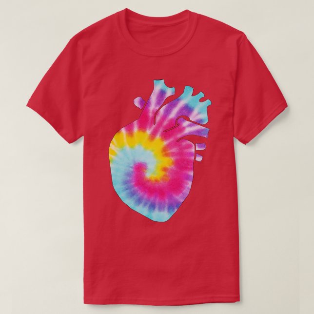 Camiseta Tie Dye Heart (Frente do Design)
