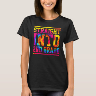 Camiseta Tie Dye Hetero Em segundo De Volta À Escola