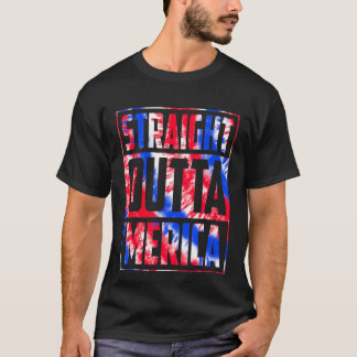 Camiseta Tie Dye Hetero Fora Da América Merica Bandeira 4º 