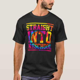 Camiseta Tie Dye Hetero Na Pré-Escola De Volta À Escola
