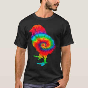 Camiseta Tie Dye Hippy Pintinho Crianças de Fazenda de fran