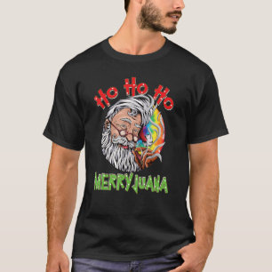 Camiseta Tie Dye Ho Ho Ho Merryjuana Natal Em Julho Maconha
