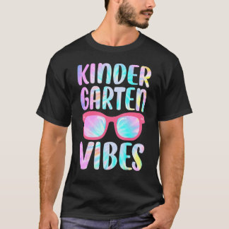 Camiseta Tie Dye Kindergarten Vibes Squad 1rua Dia Da Escol