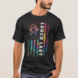 Camiseta Tie Dye Lunch, Lady Costume De Volta À Escola