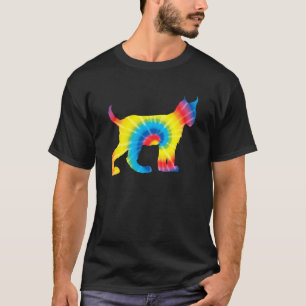 Camiseta Tie Dye Lynx Rainbow Impressão Wildcat Caracal Hip