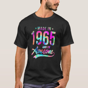 Camiseta Tie Dye Made in 1965 Eu sou incrível 57 anos 57