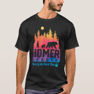 Camiseta Tie Dye Madre Bear e Cubs Homer Alaska