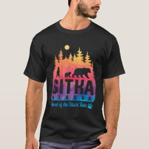 Camiseta Tie Dye Madre Bear E Cubs Sitka Alaska