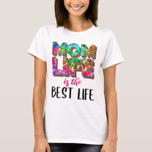Camiseta Tie Dye Mãe A vida é a melhor