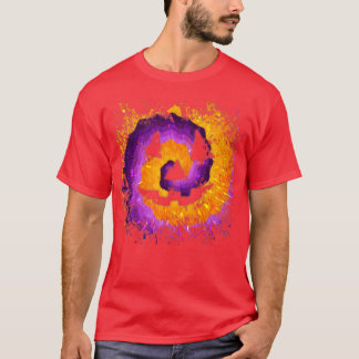 Camiseta Tie Dye Mau Pumpkin Monster Face JackOLanterna Ha