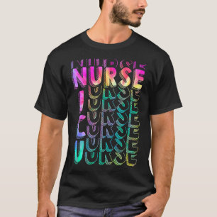 Camiseta Tie Dye Men Neonatal Icu Enfermagem Tie Dye Nic