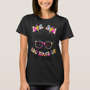 Camiseta Tie Dye Messy Bun Hair 100º Dia da 4ª Classe Scho