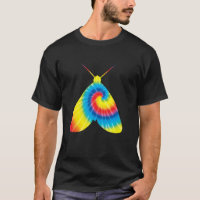 Tie Dye Moth Rainbow Impressão Insect Owlet Hippie