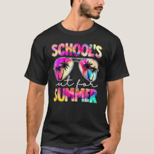 Camiseta Tie Dye No Dia Passado Das Escolas Fora Para O Ver
