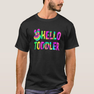 Camiseta Tie Dye Olá Toddler De Volta Para Professores Cria