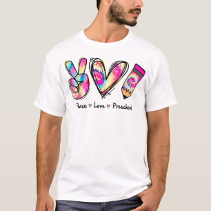 Camiseta Tie Dye Peace Love E Preschocoline Boy Tea