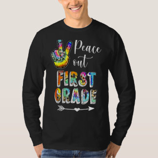 Camiseta Tie Dye Peace Out First 1rua Grade Happy No Dia On