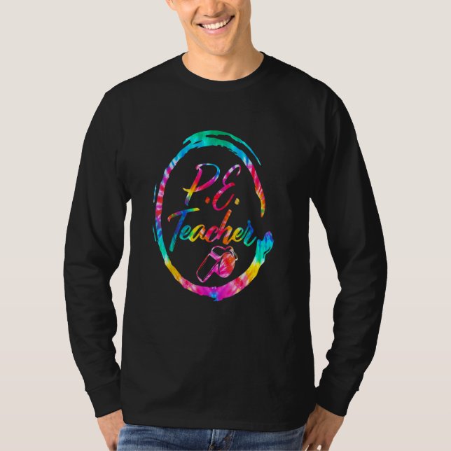 Camiseta Tie Dye Physical Education Teacher PE Squad back T (Frente)