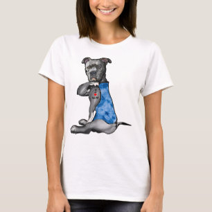 Camiseta Tie Dye Pit - Eu Amo Mamãe Pitbull Tattoo Mãe