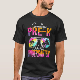 Camiseta Tie Dye Pre K Hello Professora do Jardim de Infânc