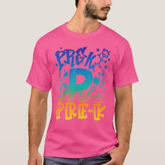 Camiseta Tie Dye Pre K Team Professer Boy Style Back