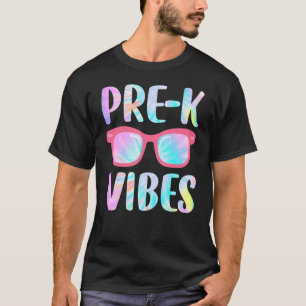 Camiseta Tie Dye Pre K Vibes Pre K Squad 1rua Day Of School