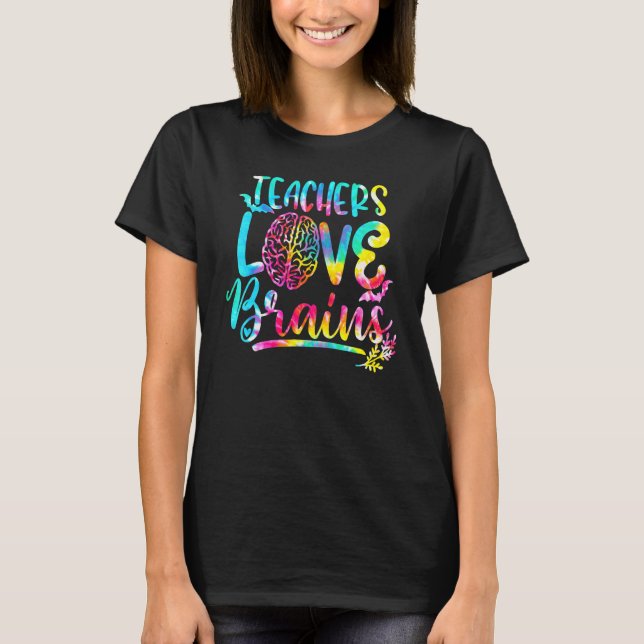 Camiseta Tie Dye Professores Adoram Cérebros Professores Ad (Frente)