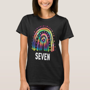 Camiseta Tie Dye Rainbow 7 Anos De Idade 7 de 7 Dias Aniver